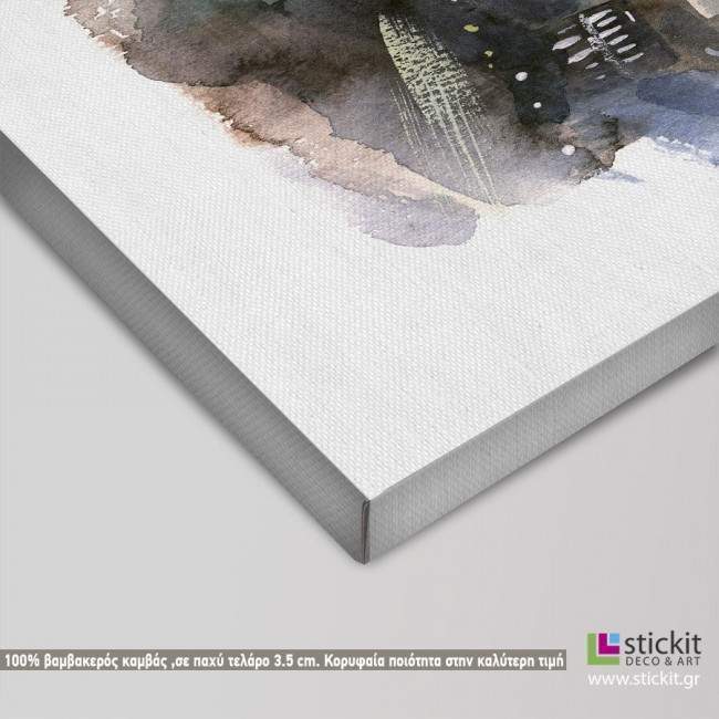 Canvas print London watercolors, detail