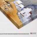 Canvas print Iconic Greece watercolor, detail