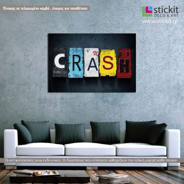 Canvas print Crash