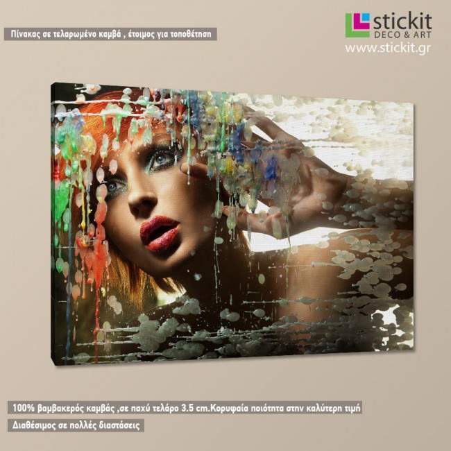 Canvas print Colorful passion, side