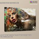 Canvas print Colorful passion, side