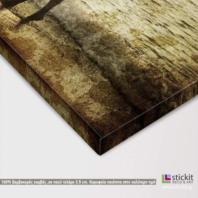 The secret kiss,  πίνακας σε καμβά, λεπτομέρεια