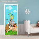Door sticker Safari animals