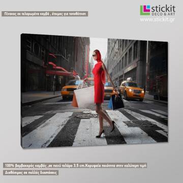 Canvas print Crossing red 2