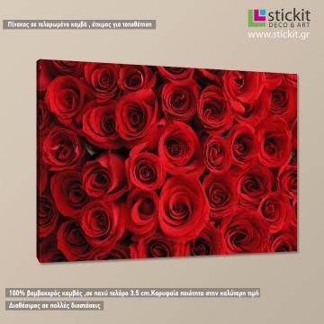 Canvas print Red roses bouqet 2