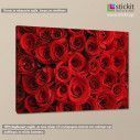 Canvas print Red roses bouqet, side