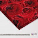 Canvas print Red roses bouqet, detail