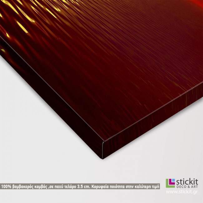 Canvas print Sunset, Red sunset, detail