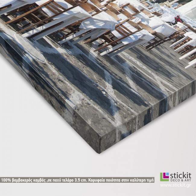 Canvas print Mykonos little Venice, detail