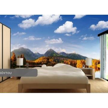 Wallpaper Mountain reflection on the lake