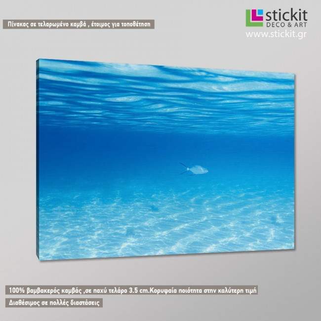 Canvas print  Deep blue, side