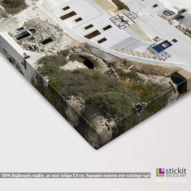 Canvas print Santorini view, detail