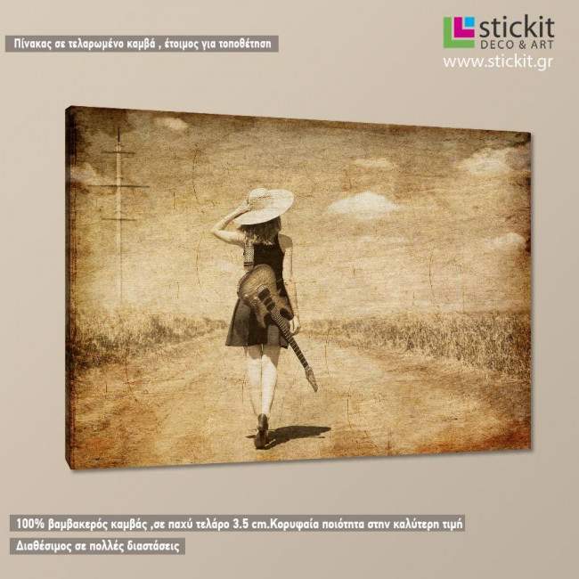 Canvas print Summer journey, side