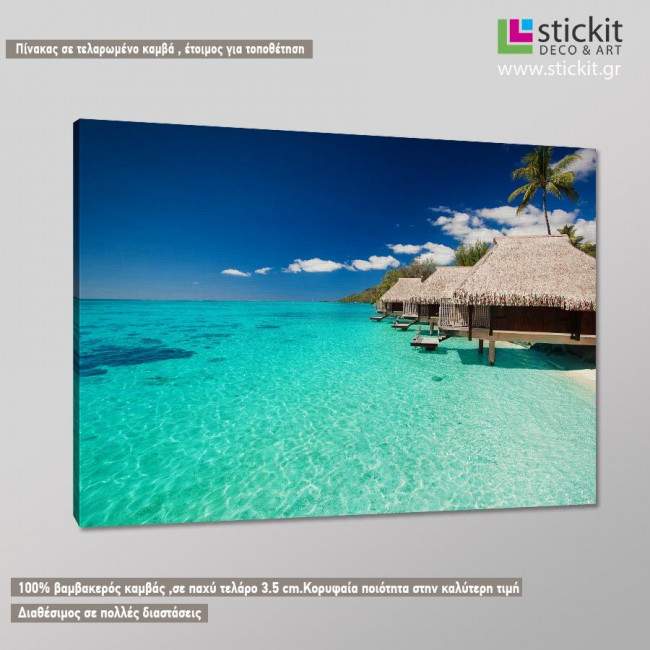 Canvas print Exotic beach, side