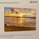 Canvas print  Colors of sunset at beach, side