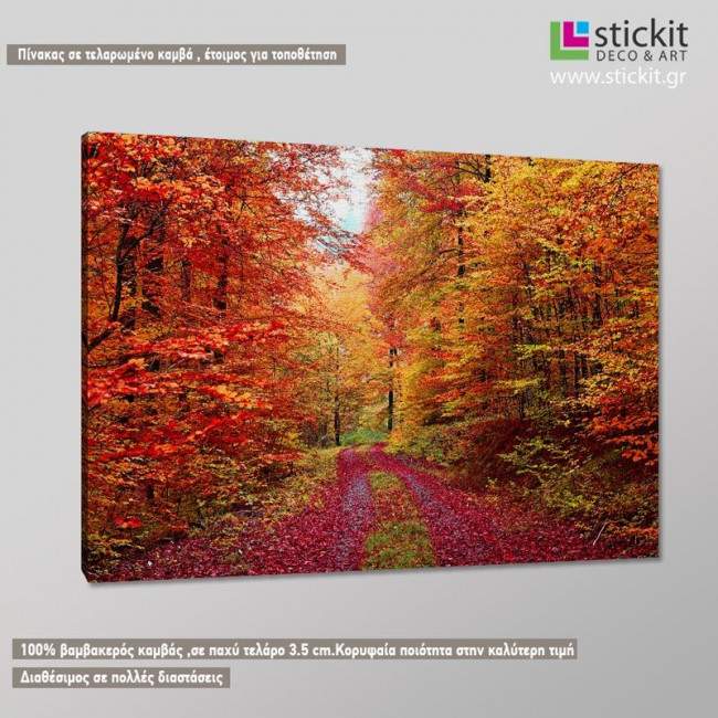 Canvas print Autumn colors, side