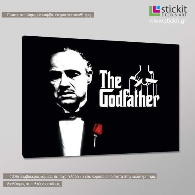 The godfather, πίνακας σε καμβά, κοντινό