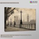 Canvas print Big Ben & parliament, side