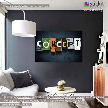 Canvas print Concept
