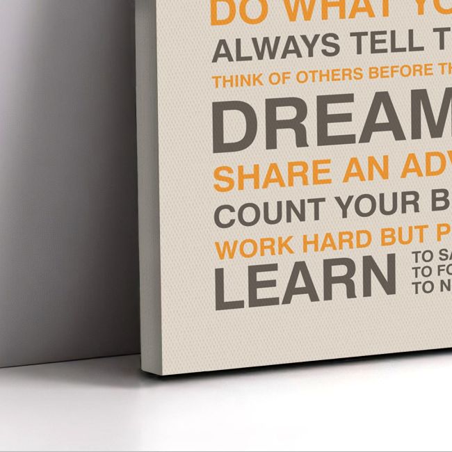 Canvas print Love one another house rules Framed canvas View 5