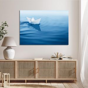 Canvas print Paper boat Framed canvas View 1 2