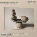 Canvas print Stones scale, side