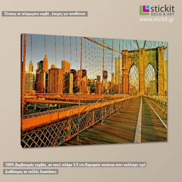 Canvas printNew York bridge, Brooklyn bridge 2