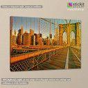 Brooklyn bridge, πίνακας σε καμβά, κοντινό