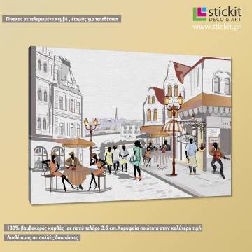 Canvas print Street views in the old city I Framed canvas View 1 2