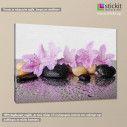 Canvas print flowers, Pink flowers, side