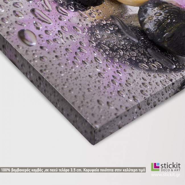 Pink flowers, πίνακας σε καμβά, λεπτομέρεια