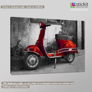 Canvas print Red vespa Framed canvas View 1 2