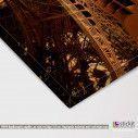Canvas print Paris sunset, Eiffel tower sunset, detail