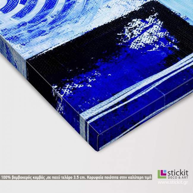 Canvas print Shape me blue, detail