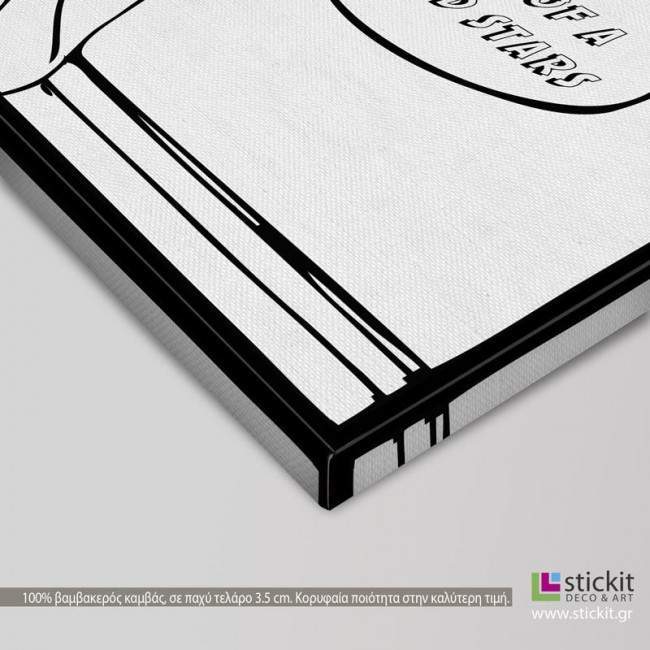 Canvas print Love you till 70, Comic art, detail