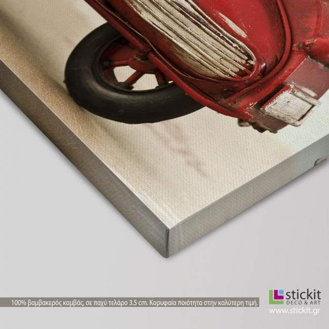 Canvas print Vespa memories, detail