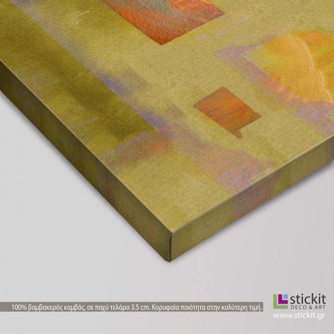 Canvas print Crescent moon watercolor, detail