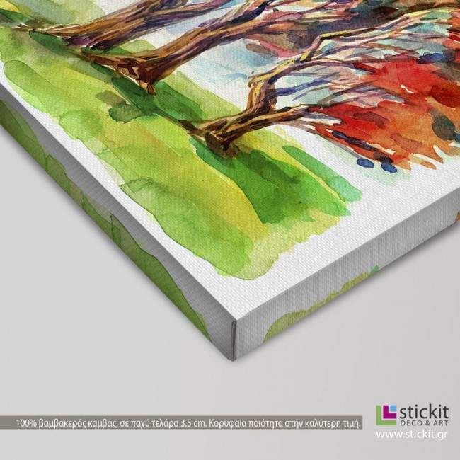 Canvas print Human trees, detail