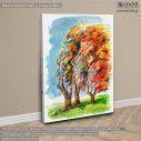 Canvas print Human trees, side