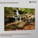 Autumn waterfall, πίνακας σε καμβά, κοντινό