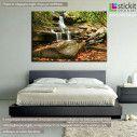 Canvas print Autumn waterfall