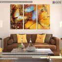 Canvas print Butterfly I artistic,  3 panels