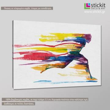 Canvas print Finish line Framed canvas View 1 2