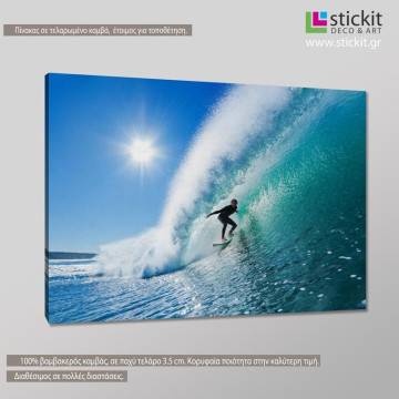Canvas print Surfing the waves 2