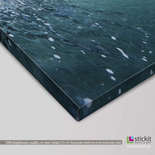 Canvas print Surfing the waves, detail