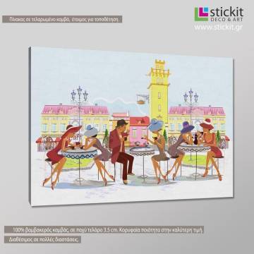 Canvas print Small talk vector art 2