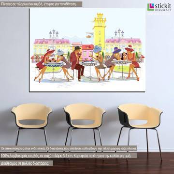 Canvas print Small talk vector art