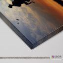 Canvas print Sunset for two, detail