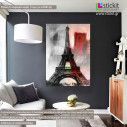 Canvas print Paris, Eiffel tower, painted like