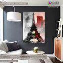 Canvas print Paris, Eiffel tower, painted like
